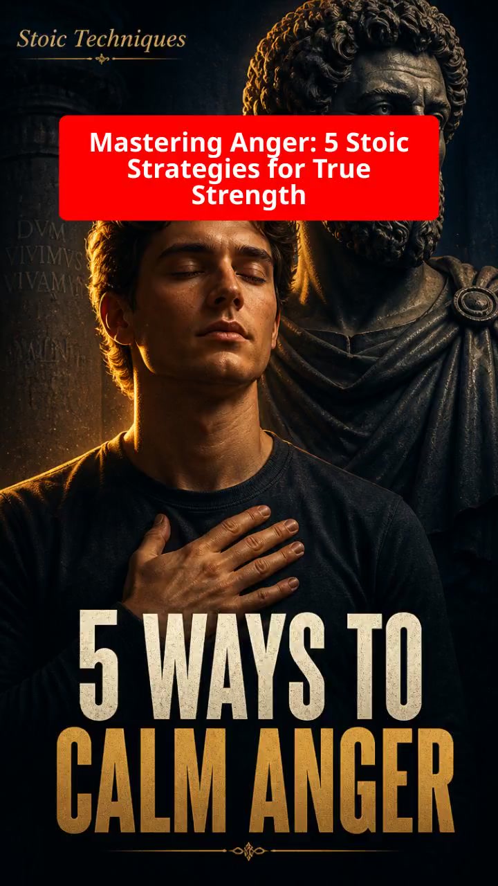 Mastering Anger: 5 Stoic Strategies for True Strength