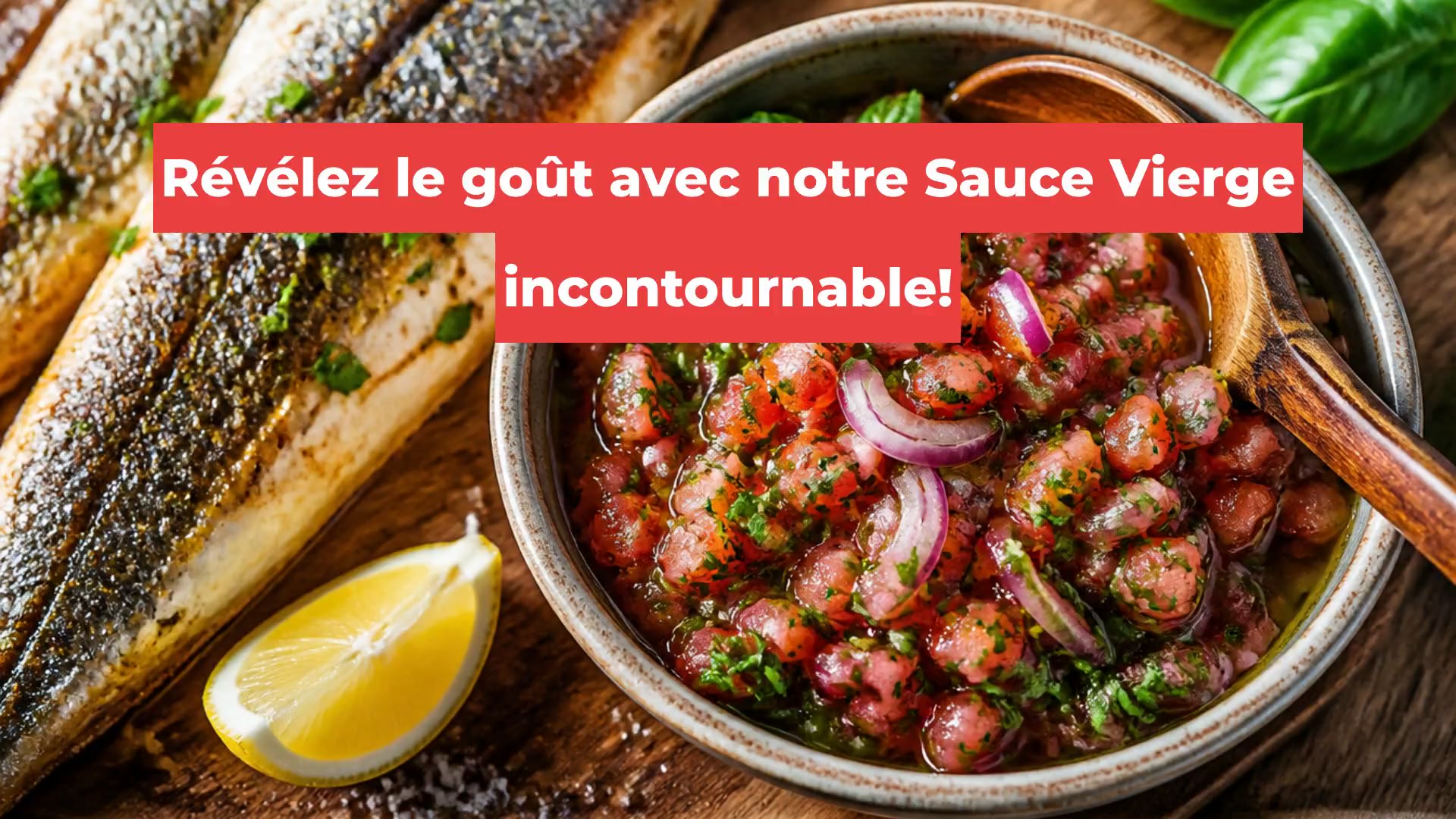 Révélez le goût avec notre Sauce Vierge incontournable!