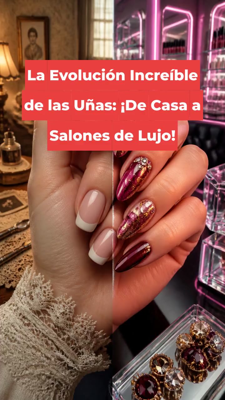 La Evolución Increíble de las Uñas: ¡De Casa a Salones de Lujo!