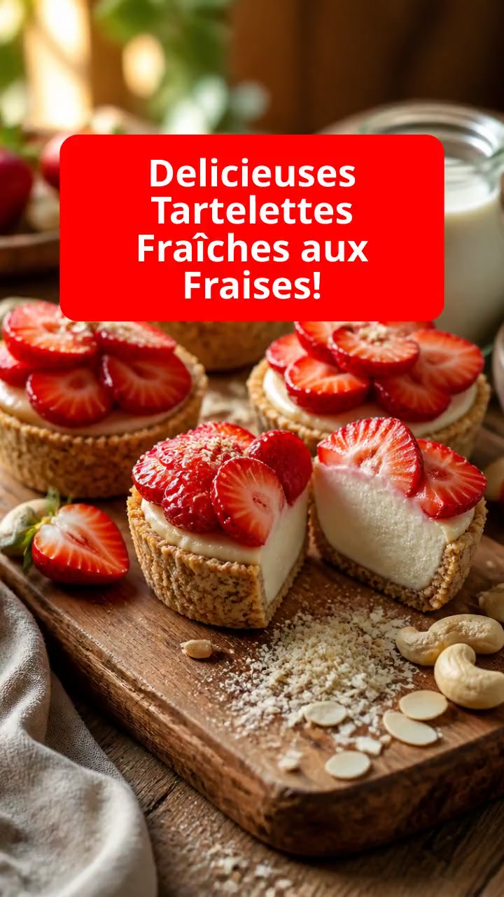 Delicieuses Tartelettes Fraîches aux Fraises!