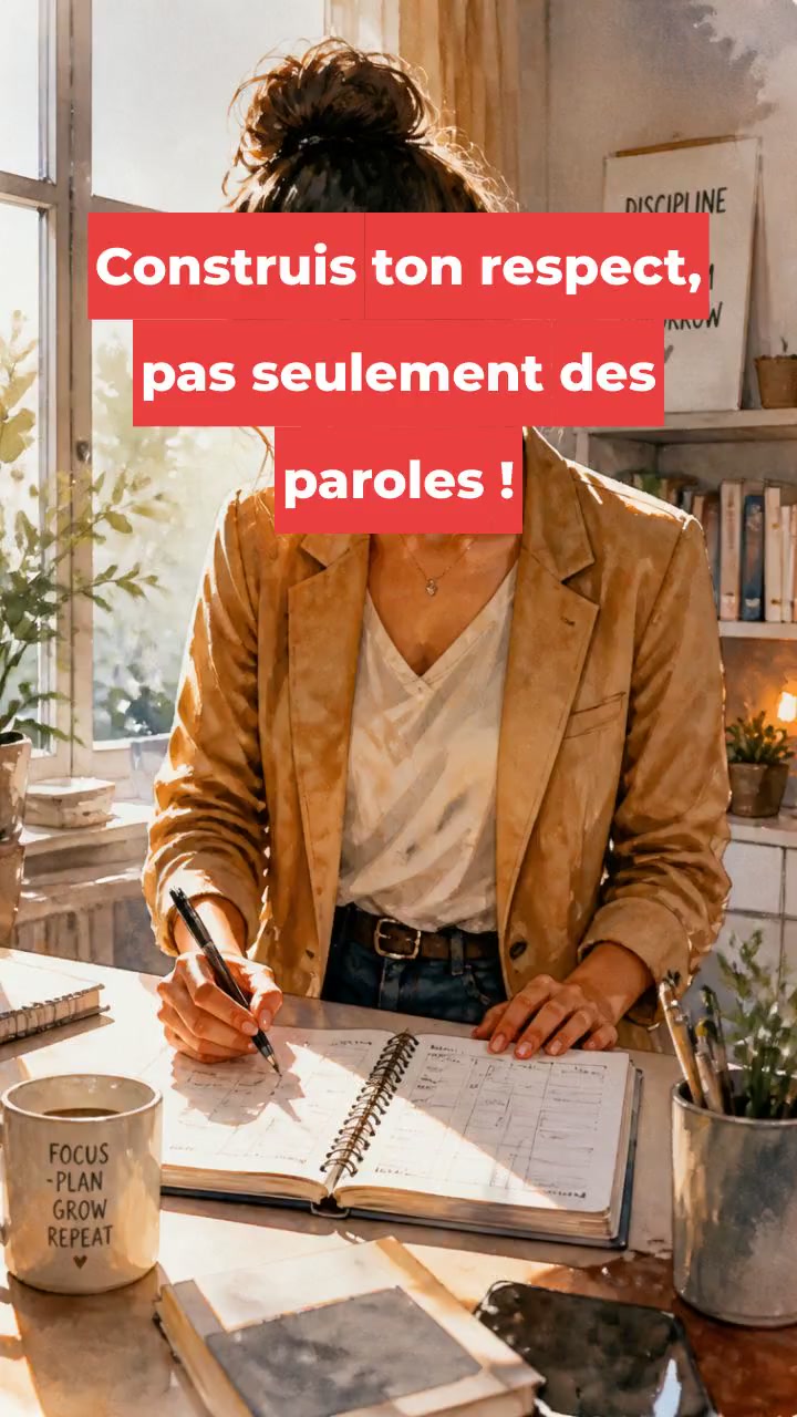 Construis ton respect, pas seulement des paroles !