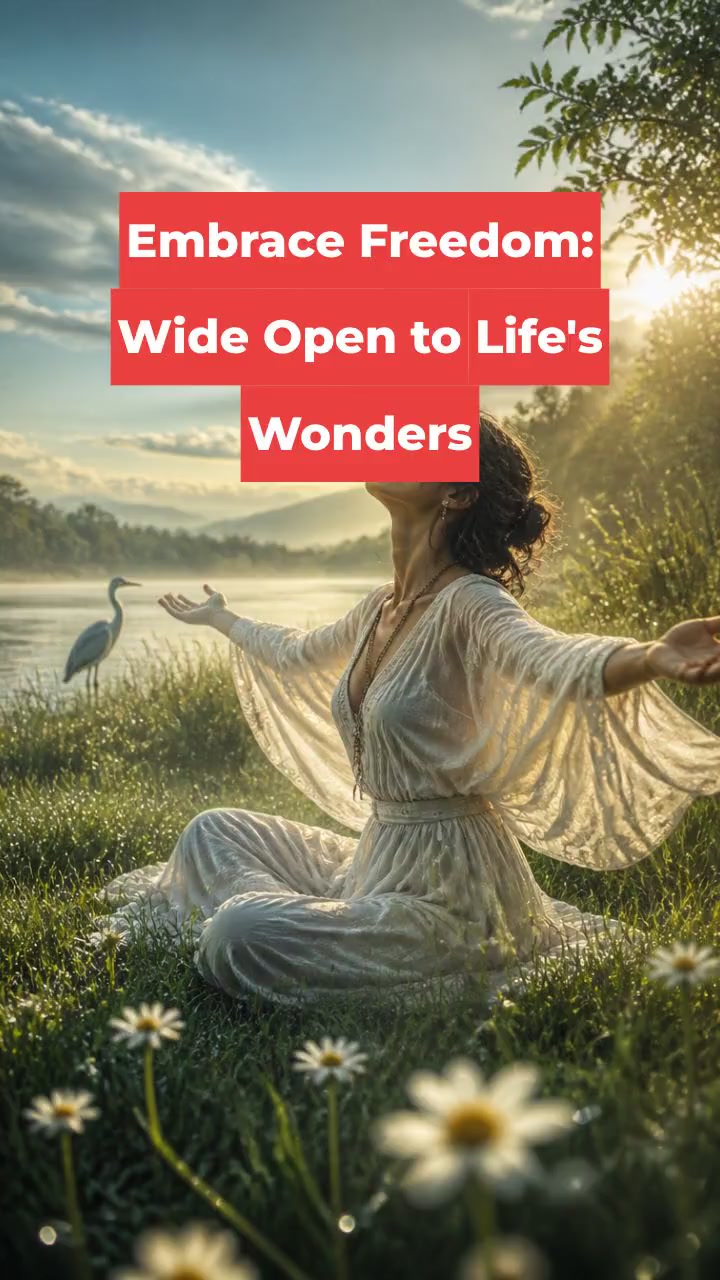 Embrace Freedom: Wide Open to Life's Wonders
