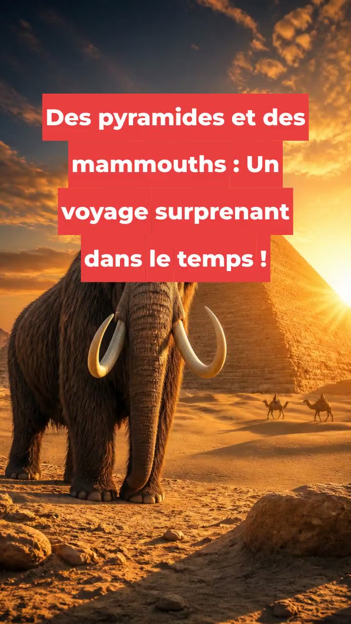 Des pyramides et des mammouths : Un voyage surprenant dans le temps !