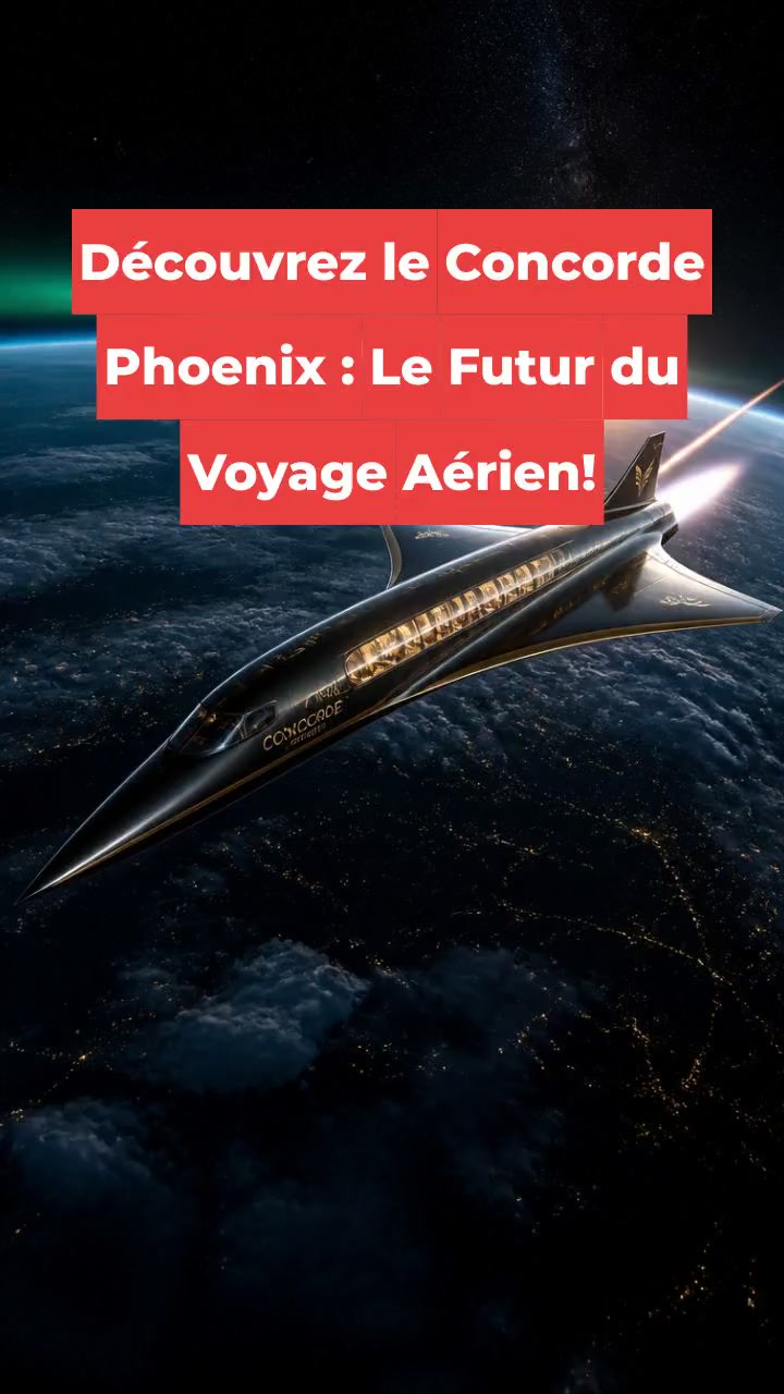 Découvrez le Concorde Phoenix : Le Futur du Voyage Aérien!
