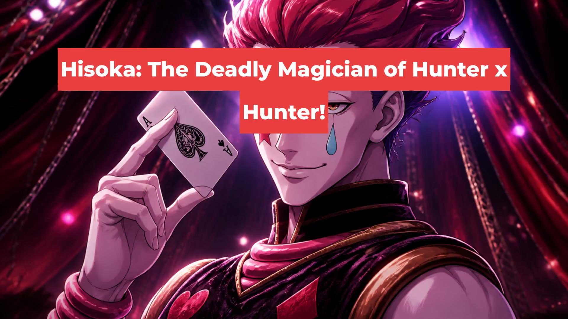 Hisoka: The Deadly Magician of Hunter x Hunter!