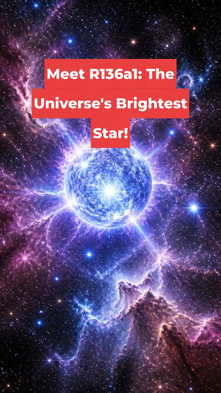 Meet R136a1: The Universe's Brightest Star!