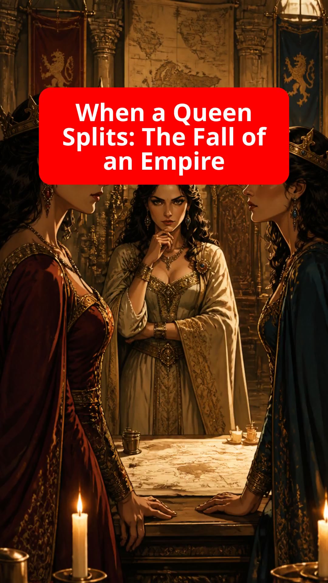 When a Queen Splits: The Fall of an Empire
