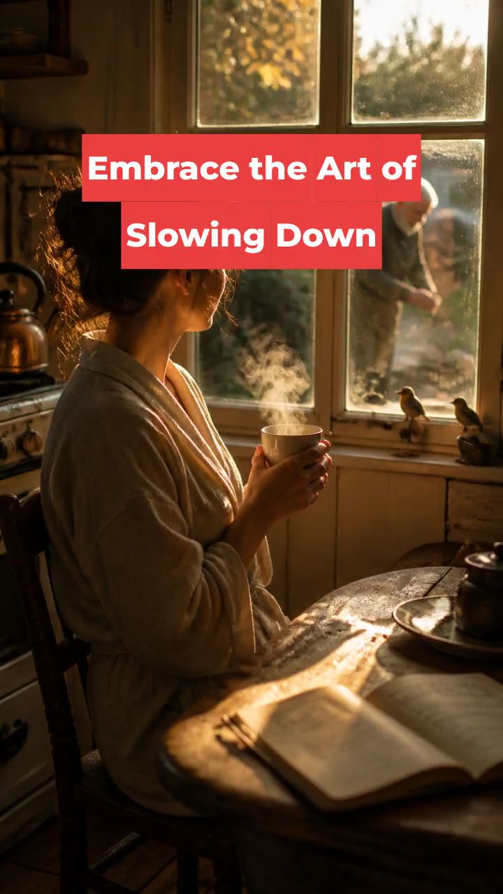 Embrace the Art of Slowing Down