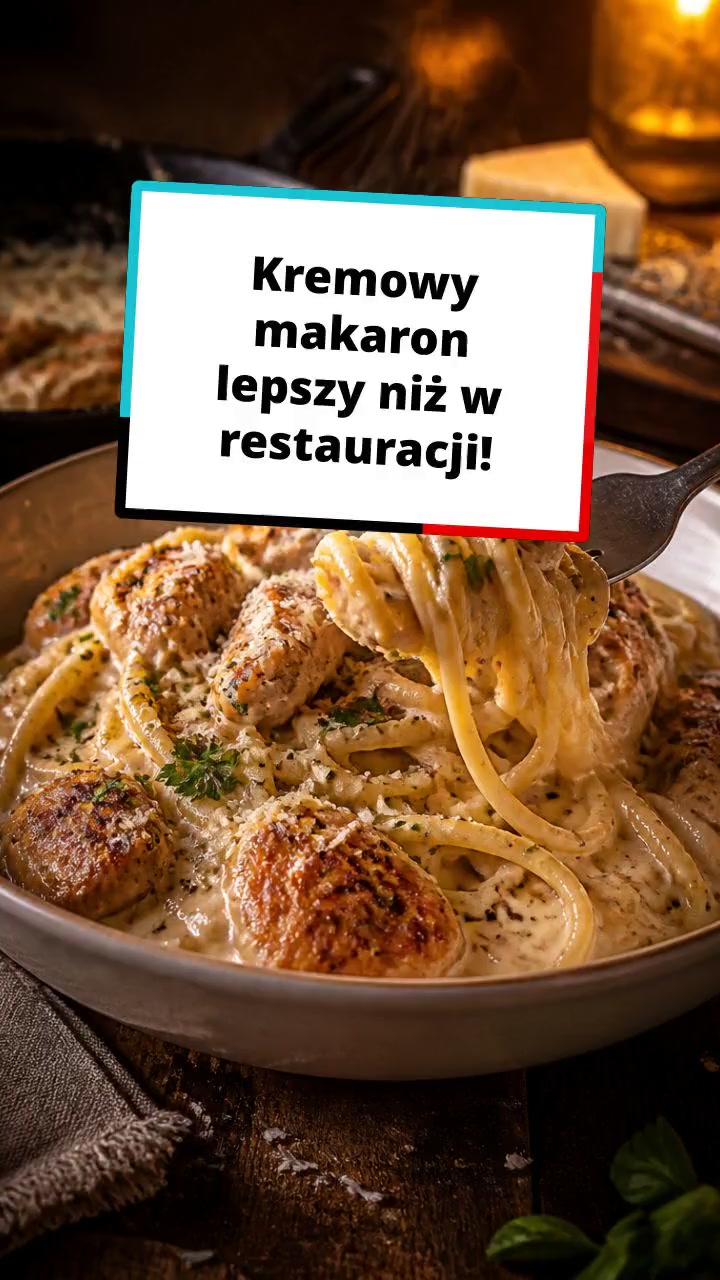Kremowy makaron lepszy niż w restauracji!
