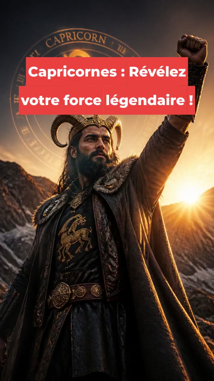 Capricornes : Révélez votre force légendaire !