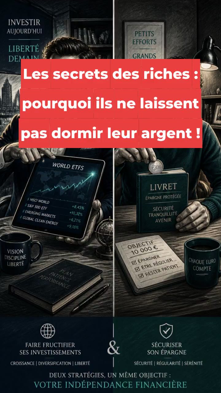 Les secrets des riches : pourquoi ils ne laissent pas dormir leur argent !