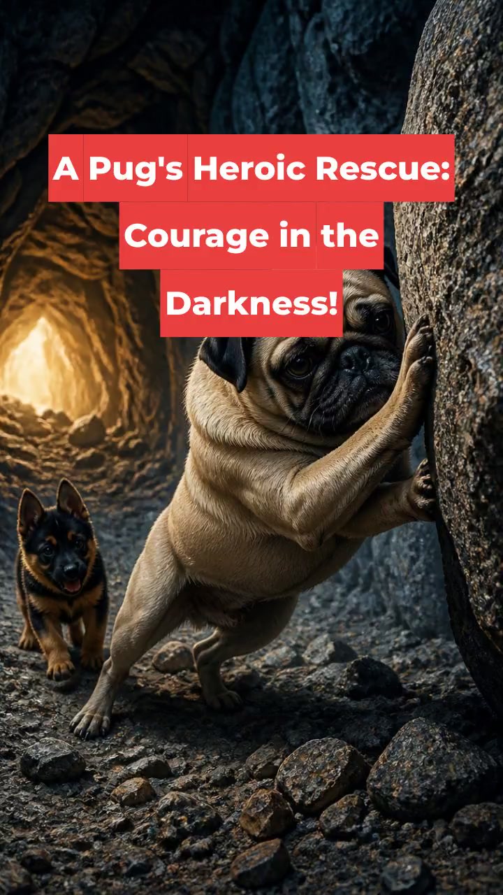 A Pug's Heroic Rescue: Courage in the Darkness!