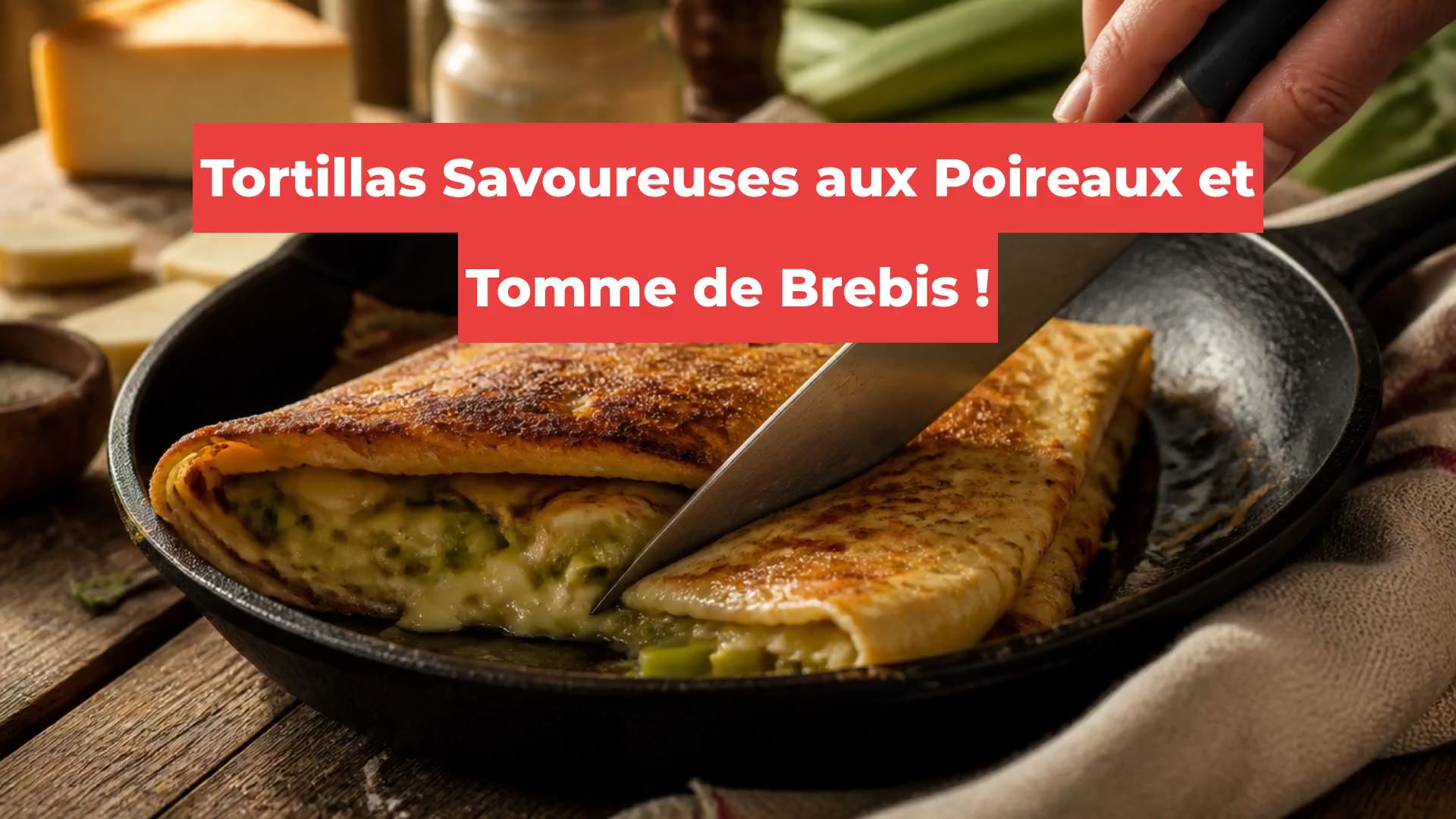 Tortillas Savoureuses aux Poireaux et Tomme de Brebis !