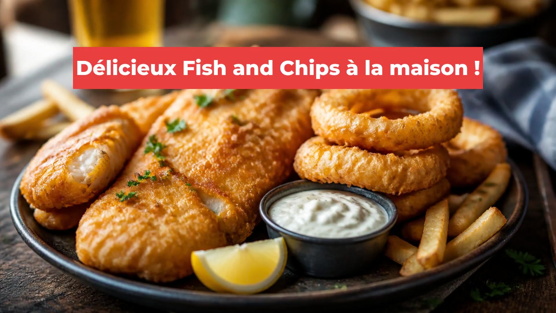 Délicieux Fish and Chips à la maison !