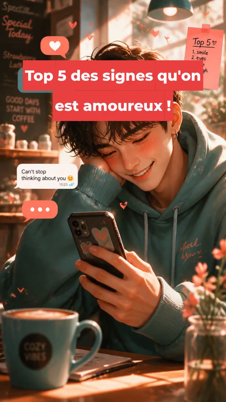 Top 5 des signes qu'on est amoureux !