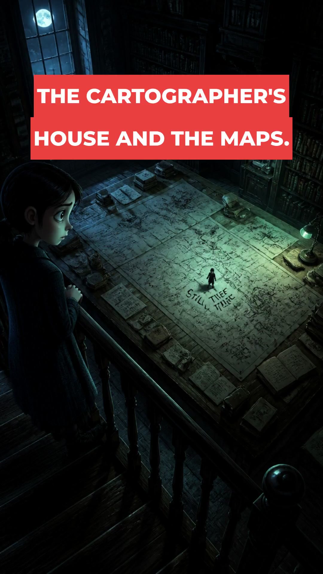 THE CARTOGRAPHER\'S HOUSE AND THE MAPS.