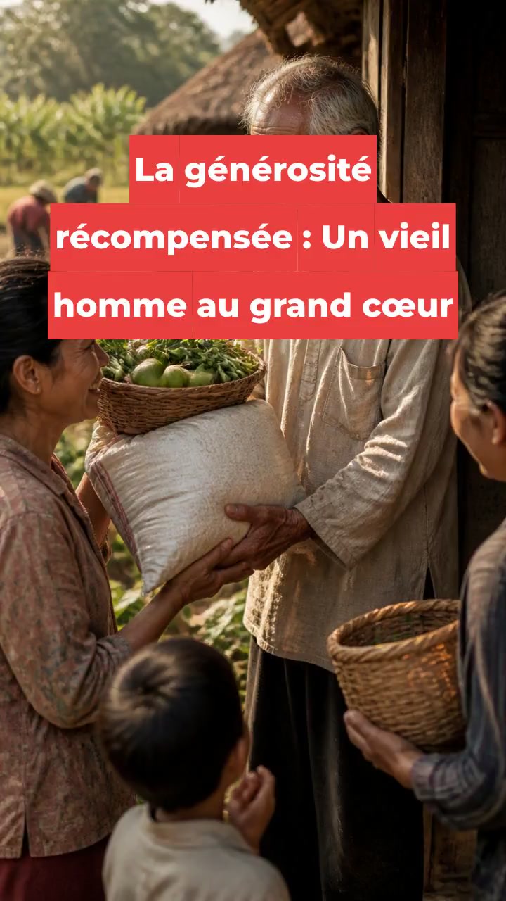 La générosité récompensée : Un vieil homme au grand cœur