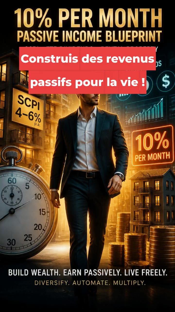 Construis des revenus passifs pour la vie !