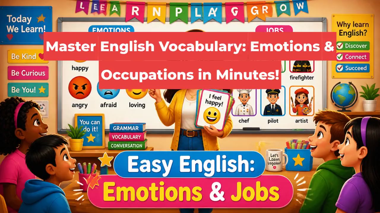 Master English Vocabulary: Emotions & Occupations in Minutes!