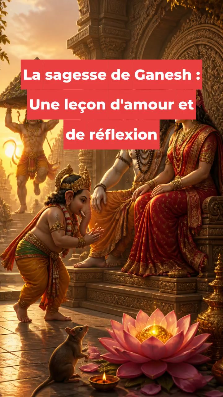 La sagesse de Ganesh : Une leçon d'amour et de réflexion