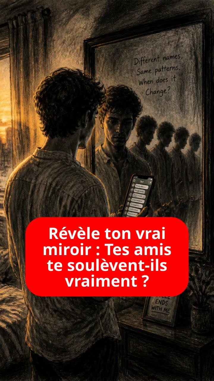 Révèle ton vrai miroir : Tes amis te soulèvent-ils vraiment ?
