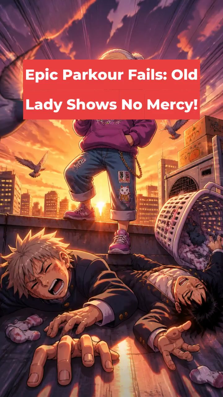 Epic Parkour Fails: Old Lady Shows No Mercy!