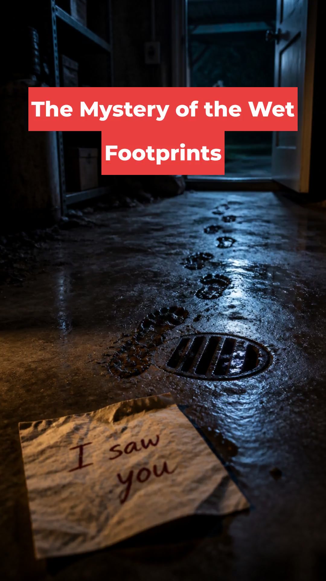 The Mystery of the Wet Footprints