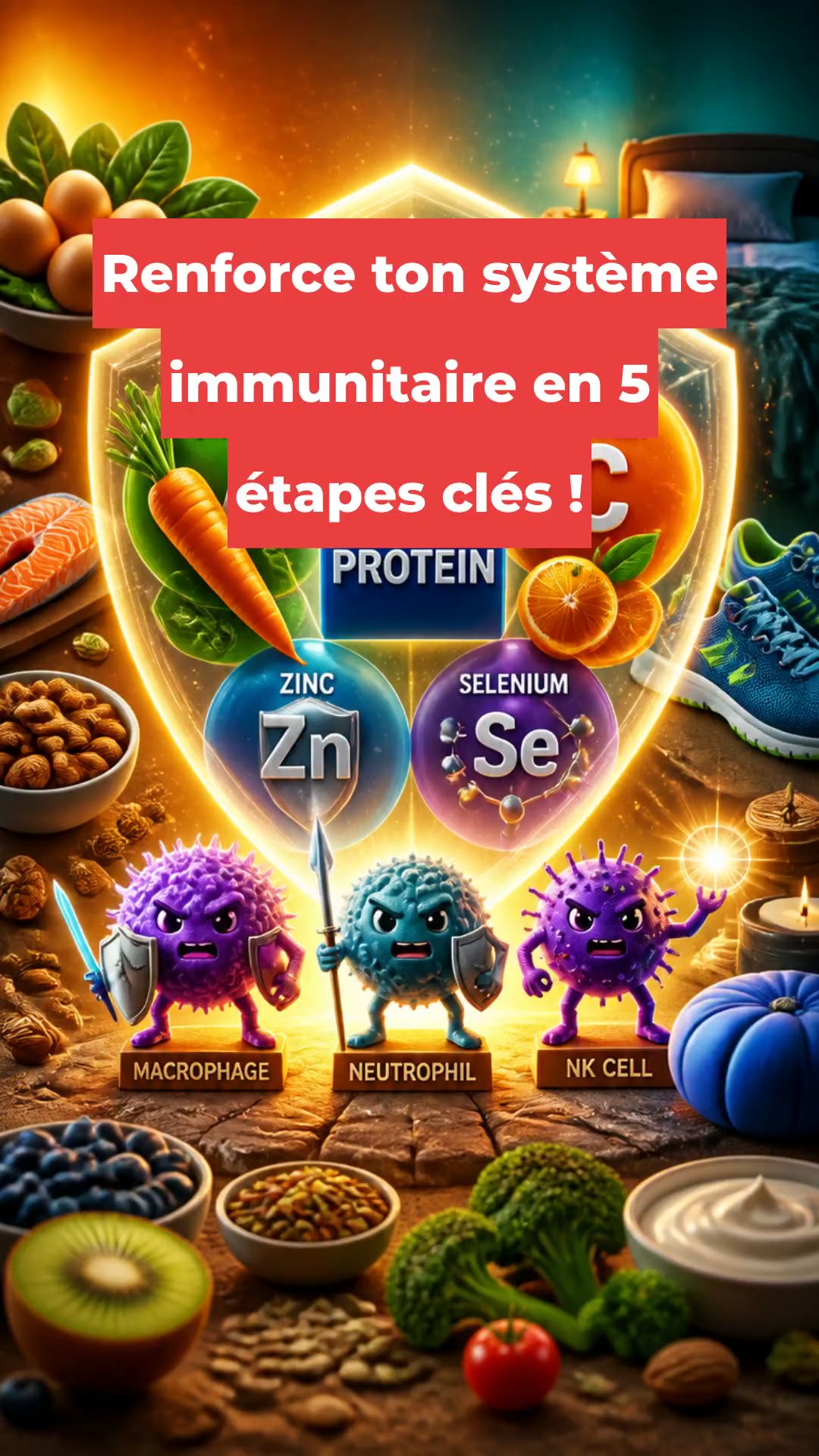 Renforce ton système immunitaire en 5 étapes clés !