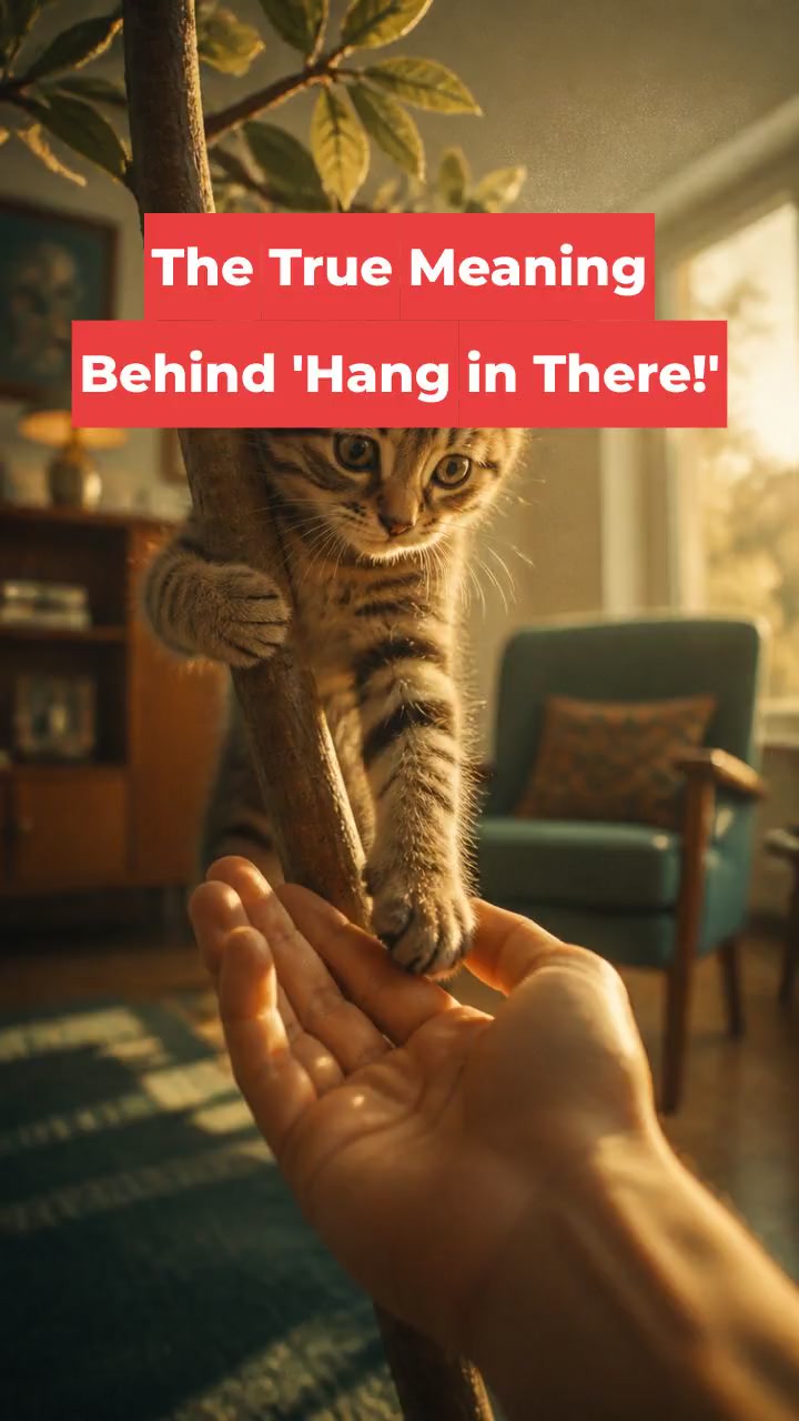 The True Meaning Behind 'Hang in There!'
