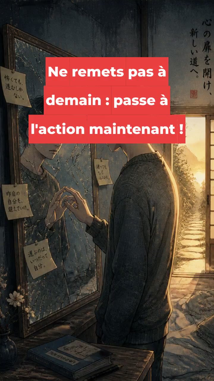 Ne remets pas à demain : passe à l'action maintenant !