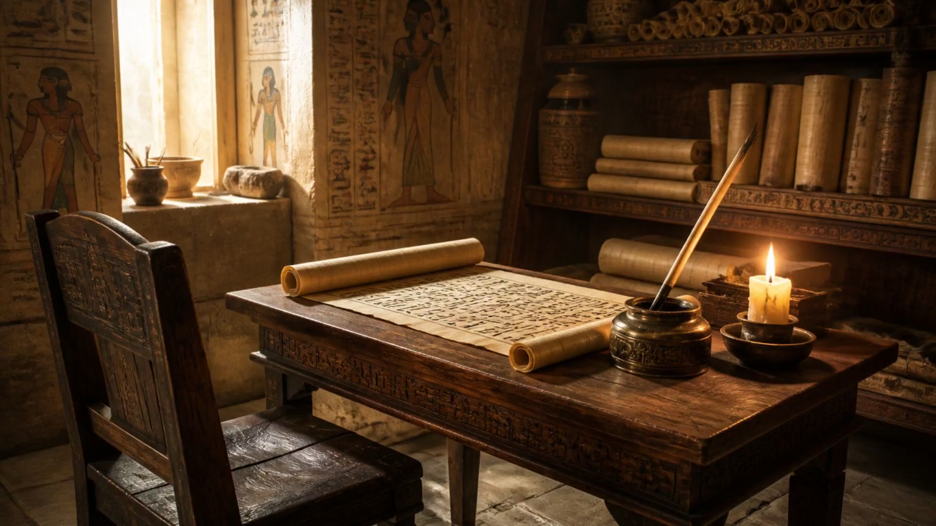 Journey Through the Library of Time: A Tranquil Exploration