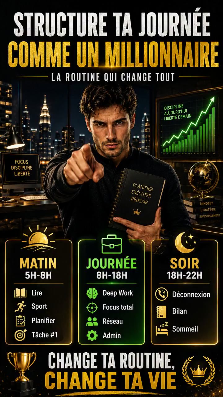 Transforme ta journée comme un millionnaire !