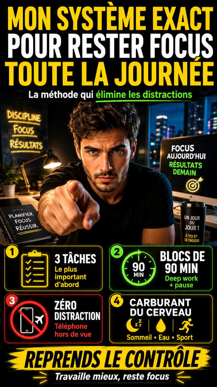 Boostez votre concentration grâce à ce système simple !