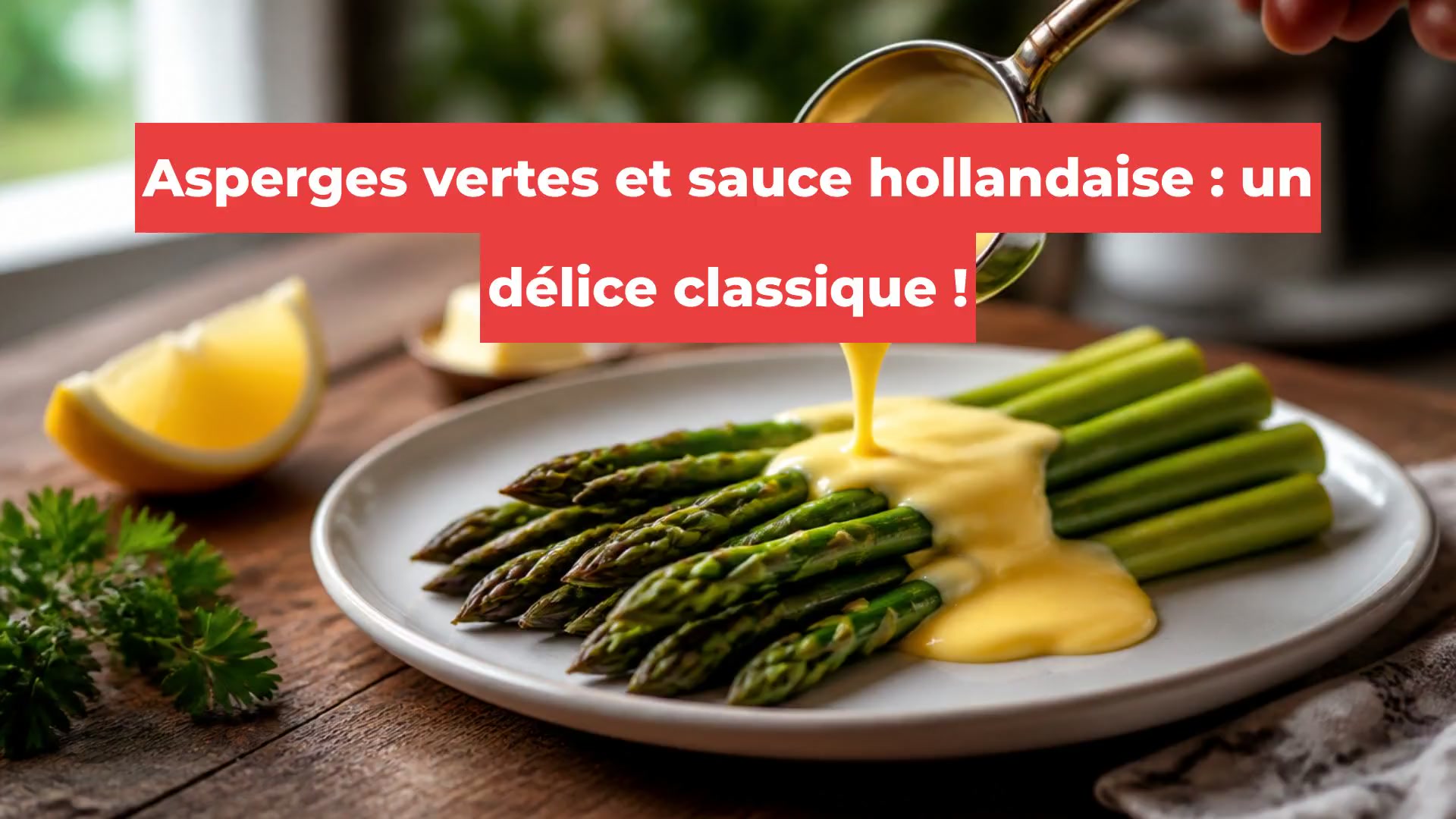 Asperges vertes et sauce hollandaise : un délice classique !