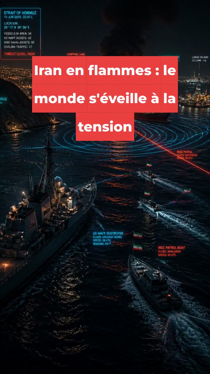 Iran en flammes : le monde s'éveille à la tension