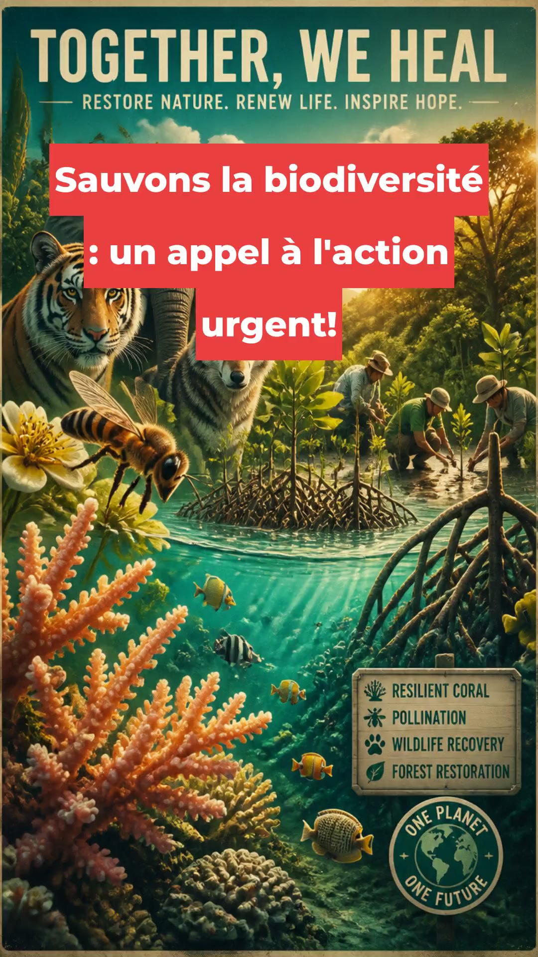 Sauvons la biodiversité : un appel à l'action urgent!