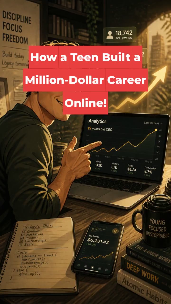 How a Teen Built a Million-Dollar Career Online!