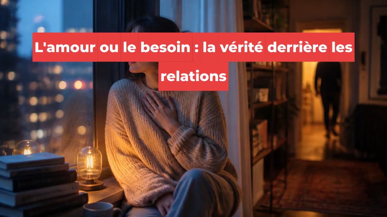 L'amour ou le besoin : la vérité derrière les relations