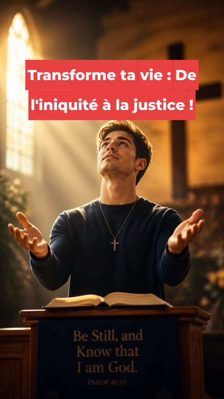 Transforme ta vie : De l'iniquité à la justice !
