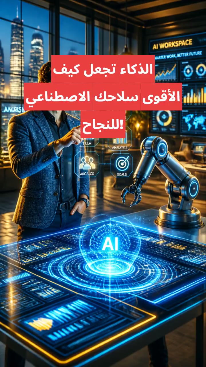 كيف تجعل الذكاء الاصطناعي سلاحك الأقوى للنجاح!