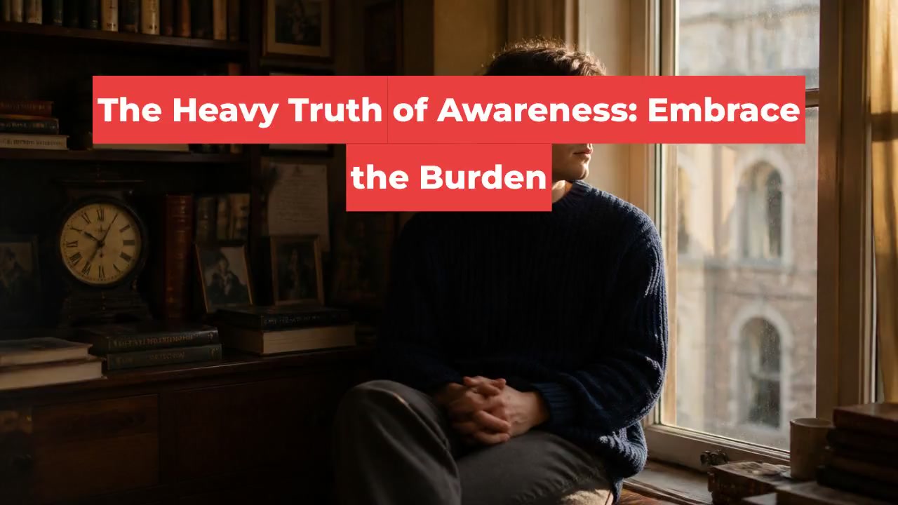 The Heavy Truth of Awareness: Embrace the Burden