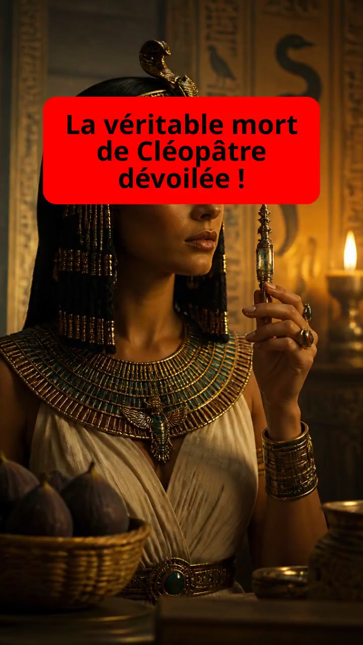 La véritable mort de Cléopâtre dévoilée !