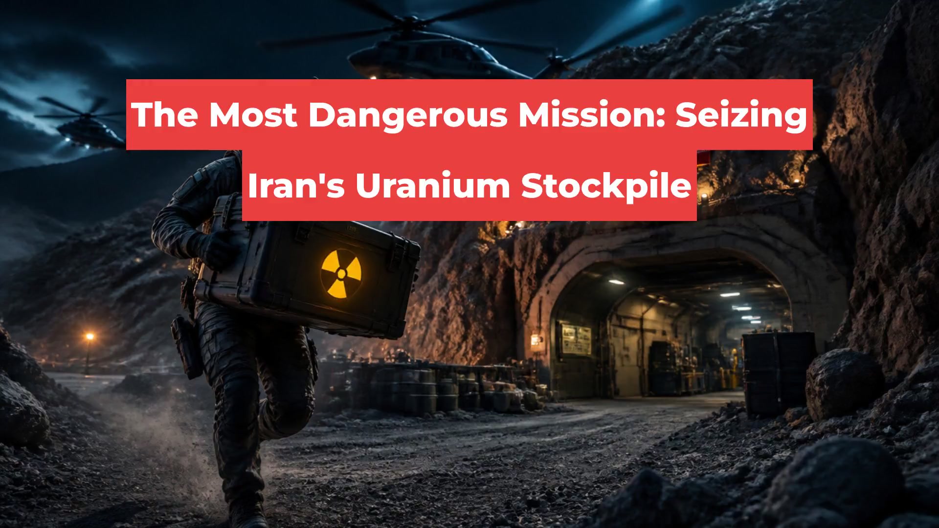 The Most Dangerous Mission: Seizing Iran's Uranium Stockpile
