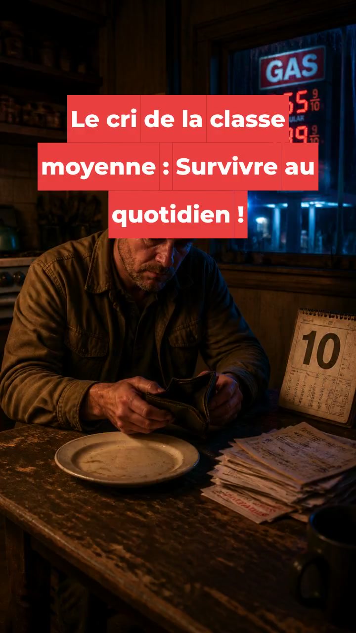 Le cri de la classe moyenne : Survivre au quotidien !