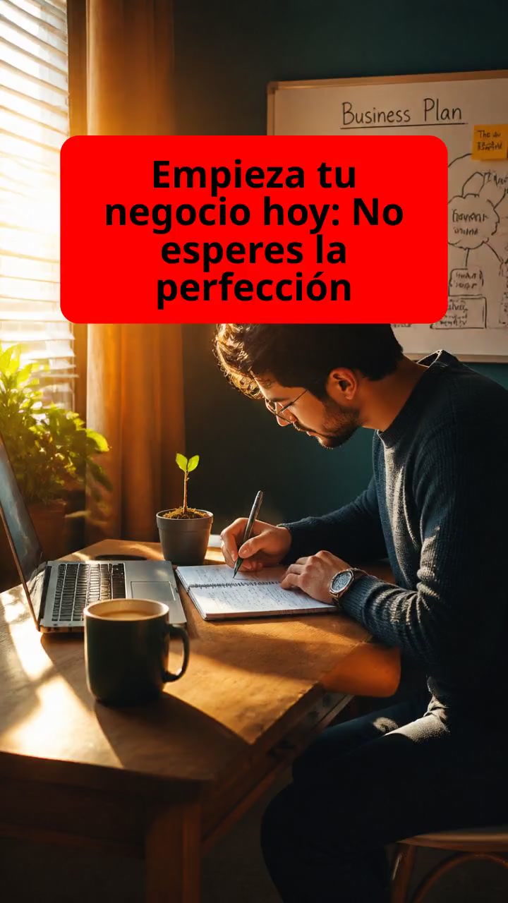 Empieza tu negocio hoy: No esperes la perfección