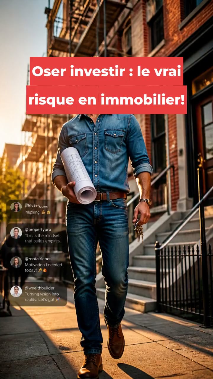 Oser investir : le vrai risque en immobilier!