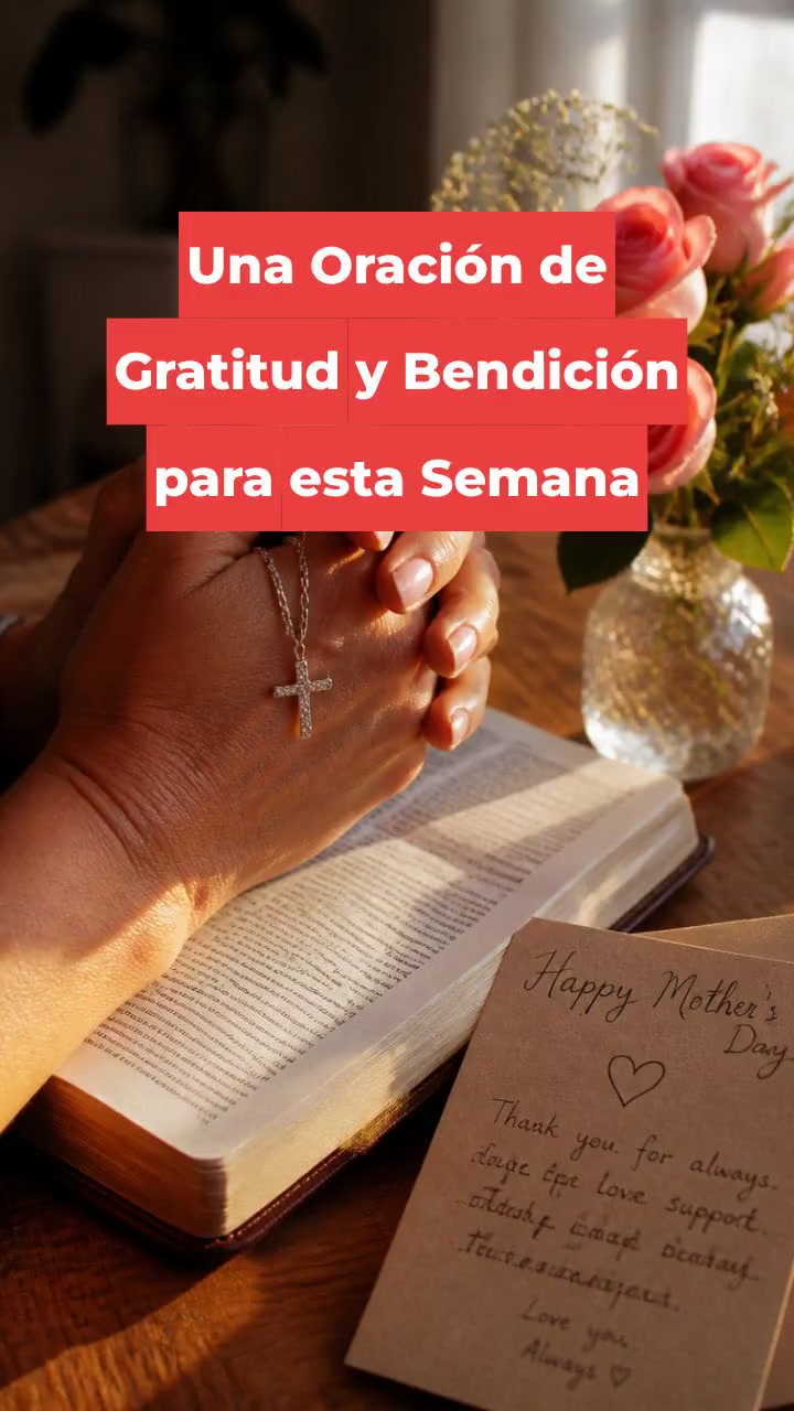 Una Oración de Gratitud y Bendición para esta Semana