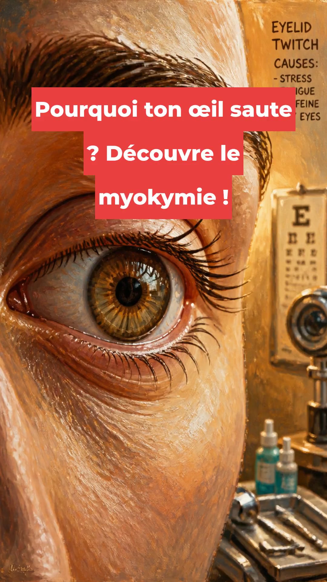 Pourquoi ton œil saute ? Découvre le myokymie !