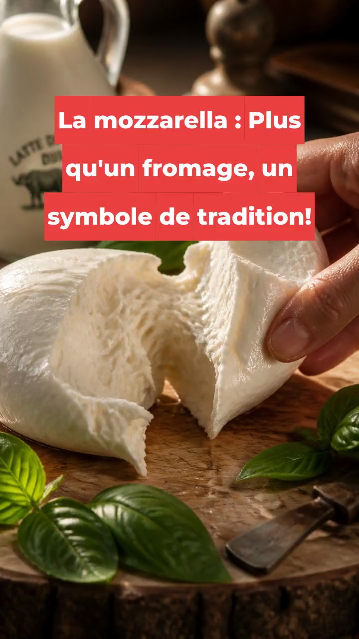 La mozzarella : Plus qu'un fromage, un symbole de tradition!
