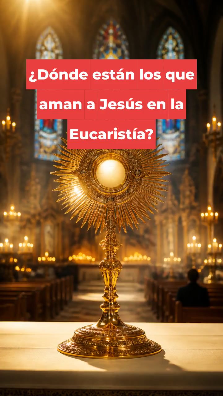 ¿Dónde están los que aman a Jesús en la Eucaristía?